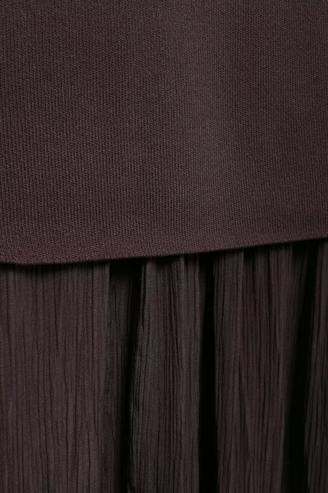 Elegant Women Brown Vest and Pleated Midi Skirt Set Chic Spring Summer Fashion in Beige and Wine Red