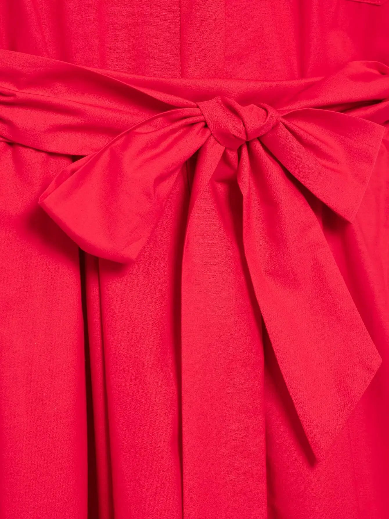 Women's Romantic Red Belted Dress with Lapel Pockets Long Dress for Spring and Summer Elegant Casual Holiday Wear