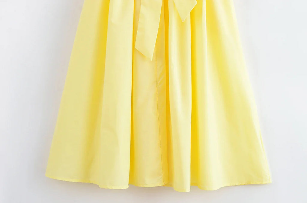 Women's Romantic Red Belted Dress with Lapel Pockets Long Dress for Spring and Summer Elegant Casual Holiday Wear