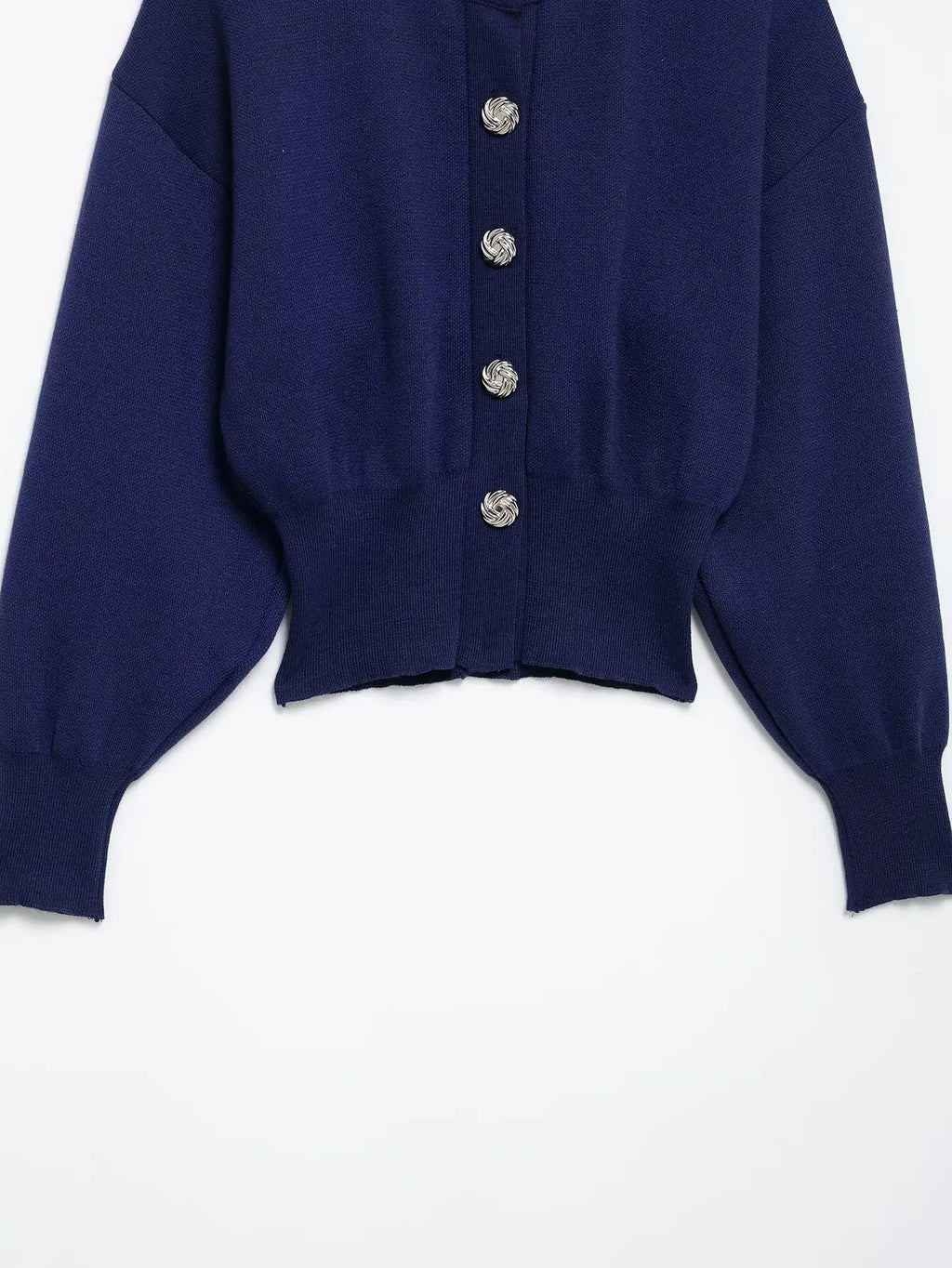 Casual Blue Knitted Women Sweater Set Long Sleeve O Neck Cardigan with Sheath Mini Skirt Stylish Spring Summer Outfit