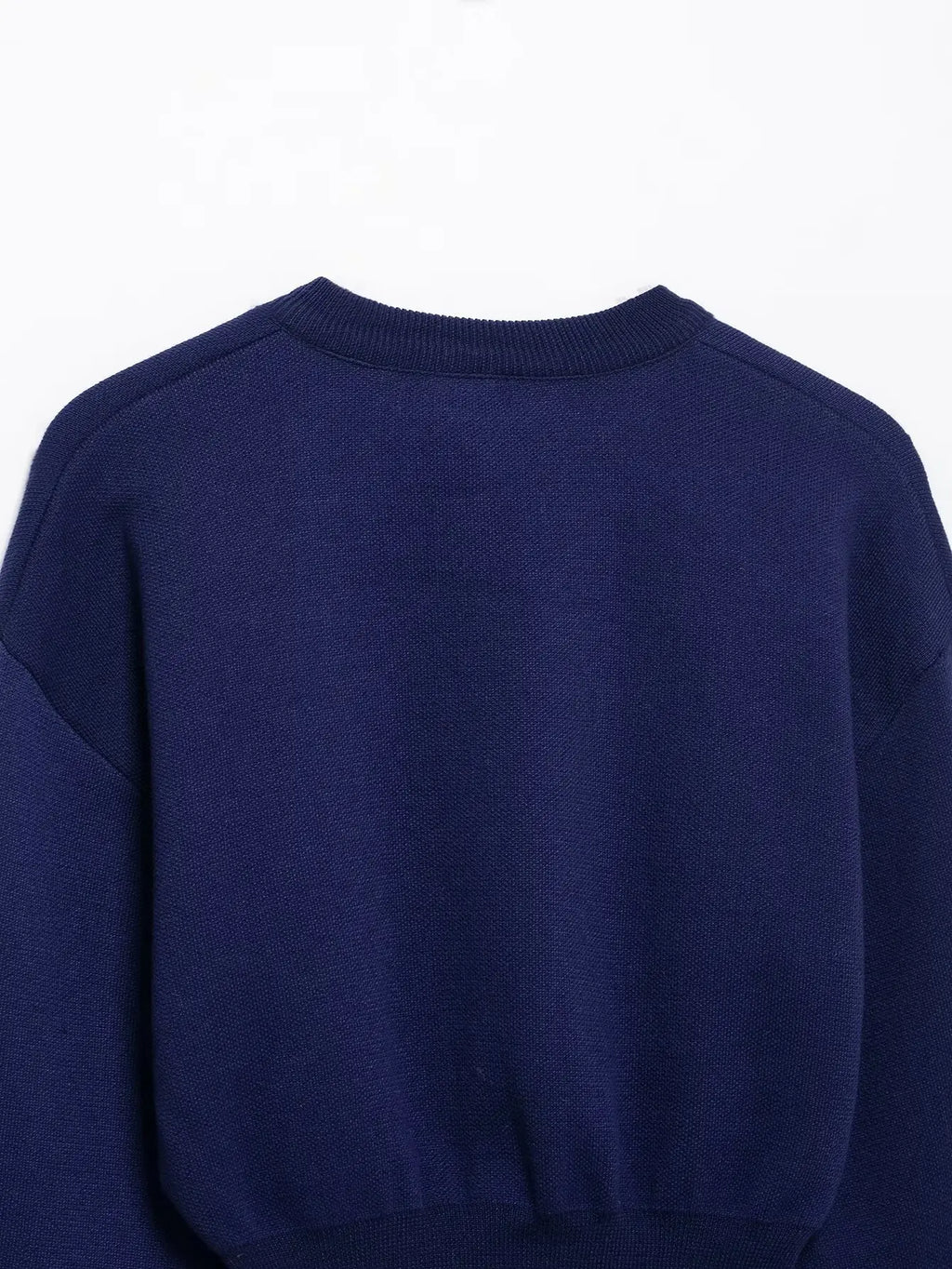 Casual Blue Knitted Women Sweater Set Long Sleeve O Neck Cardigan with Sheath Mini Skirt Stylish Spring Summer Outfit