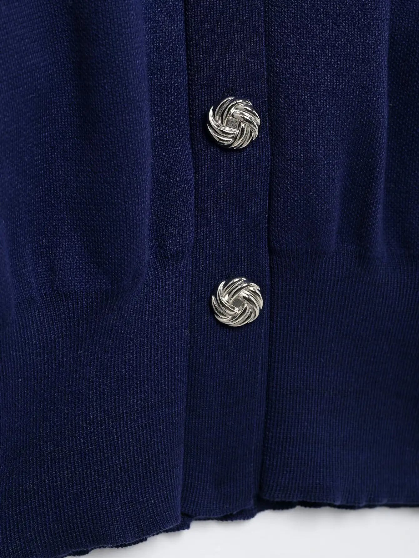 Casual Blue Knitted Women Sweater Set Long Sleeve O Neck Cardigan with Sheath Mini Skirt Stylish Spring Summer Outfit