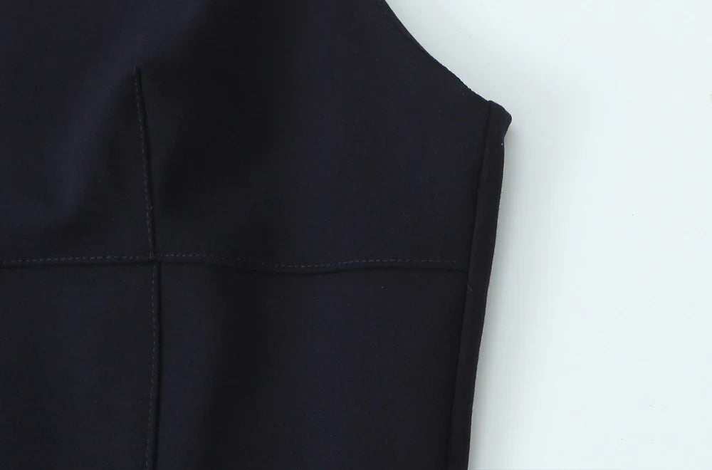 Chic Pleated Mini Dress for Women with Side Loops and Halter Neck Elegant Back Zipper Stylish Female Dress