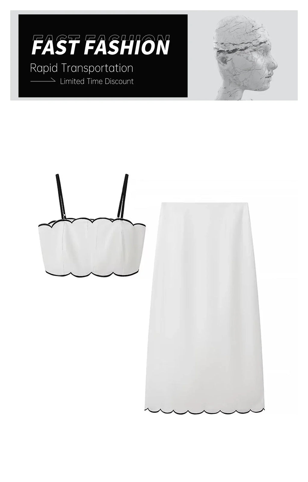 Casual Women's Fashion Solid Color Cotton Hemp Embroidered Set Dress Summer Lightweight Simple Stylish Design