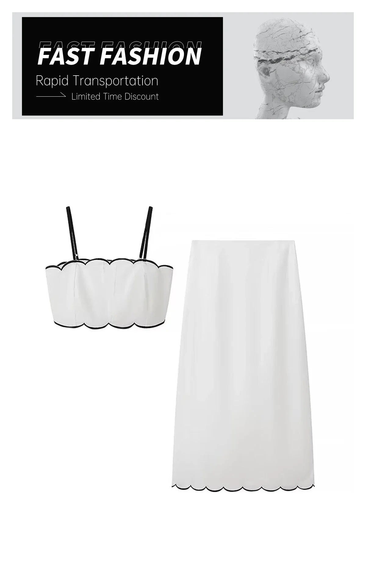 Casual Women's Fashion Solid Color Cotton Hemp Embroidered Set Dress Summer Lightweight Simple Stylish Design