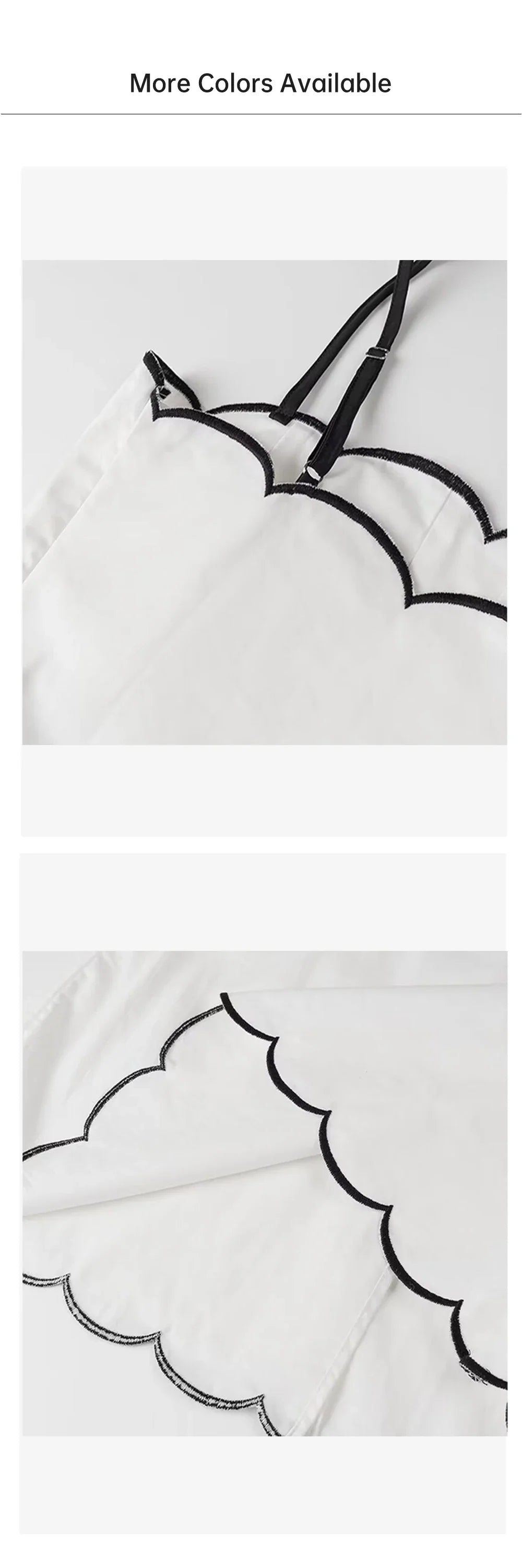 Casual Women's Fashion Solid Color Cotton Hemp Embroidered Set Dress Summer Lightweight Simple Stylish Design