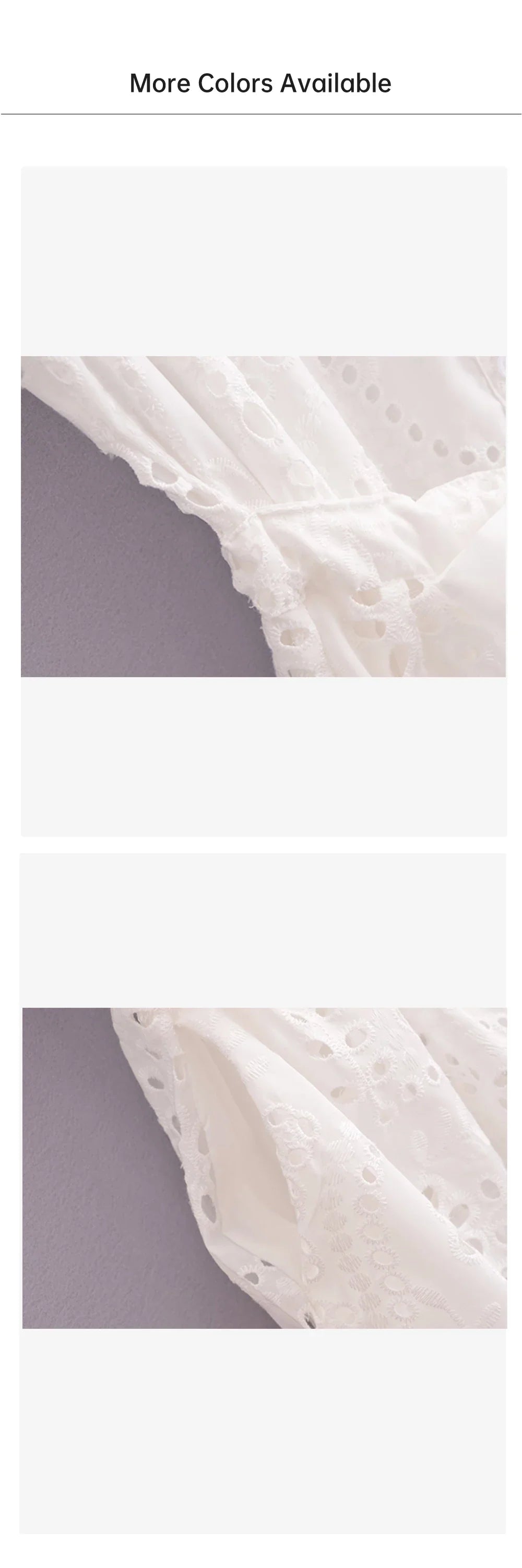 Casual Women's Hollow Embroidered Shirt Dress with Long and Short Sleeves for Summer Fashion