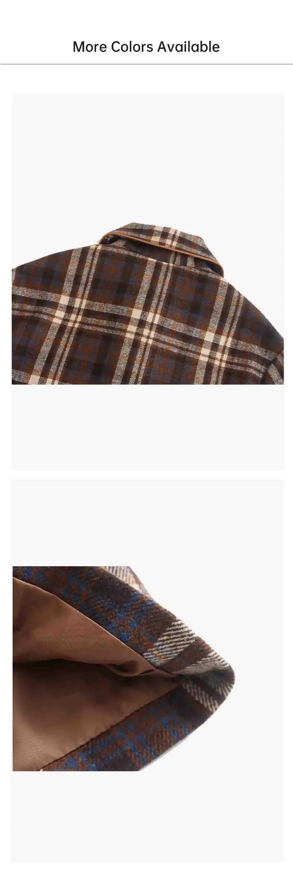 Casual Women's Fashion Round Neck Retro Pattern Long Sleeve Coat and Half Skirt Set for Elegant Layered Styling