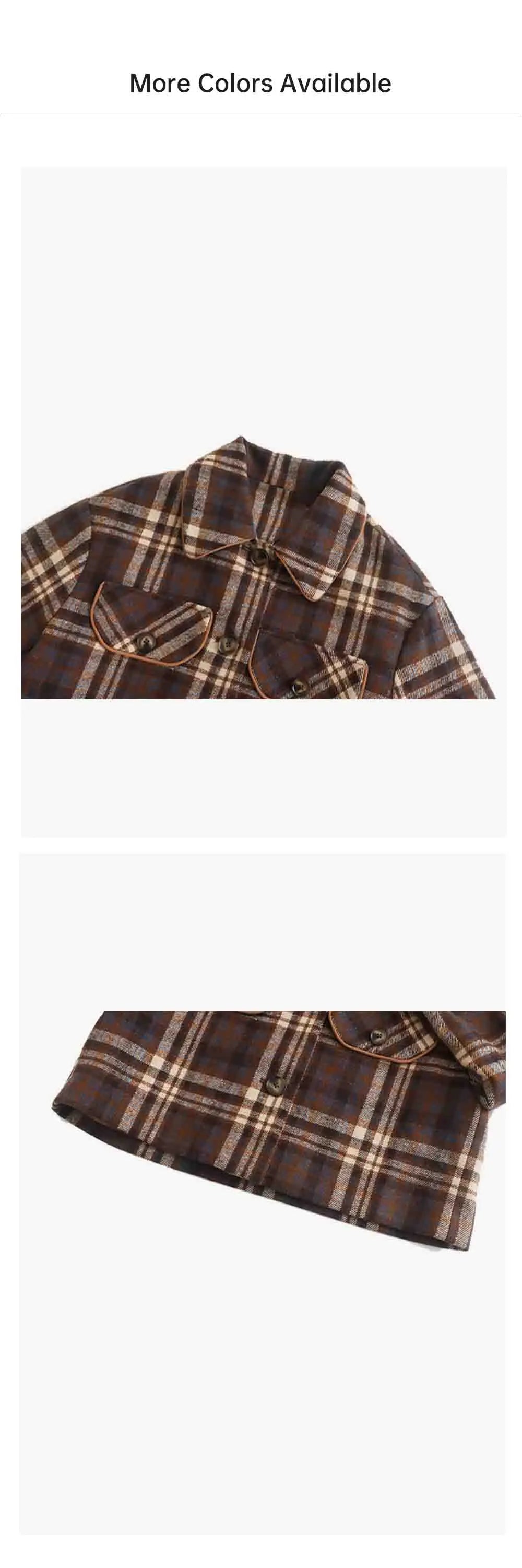 Casual Women's Fashion Round Neck Retro Pattern Long Sleeve Coat and Half Skirt Set for Elegant Layered Styling