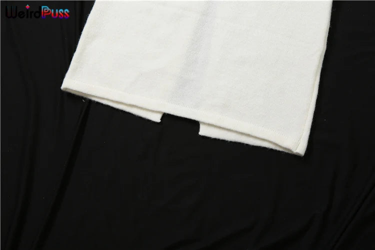 Elegant Floral Tassel Halter Camisole and Skinny Stretch Long Skirt Two-Piece Knit Set for Women Vacation Outfits