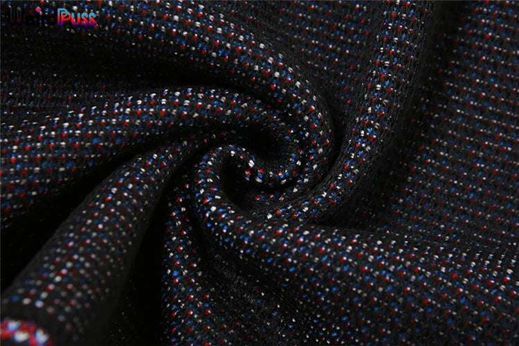 Weird Puss Skinny Elastic Knit Women Two Piece Set Crochet Letter Print Zip Sweater Top and Waistband Skirt Casual Streetwear Outfit