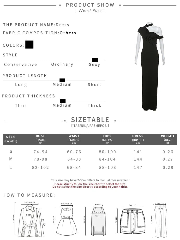 Chic Summer Women's Irregular Collar Sleeveless Dress with Incline Puss Shoulder Design and Body-Hugging Fit