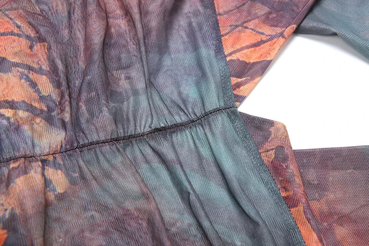 Weird Puss Gradient Colorful Dress for Women Hollow Cross Halter Backless Robe Sexy Midnight Vacation Hipster Party Bodycon