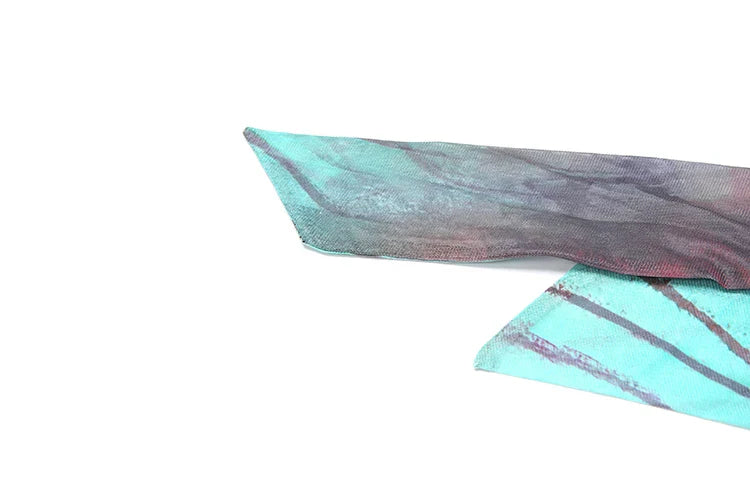 Weird Puss Gradient Colorful Dress for Women Hollow Cross Halter Backless Robe Sexy Midnight Vacation Hipster Party Bodycon