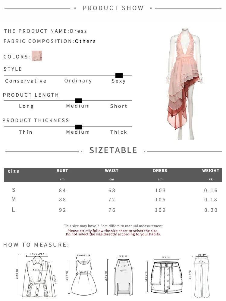 Women's Tiered Tassel Backless Halter Dress with Gradient Color Lace and Pleated Design for Beach Vacations and Party Looks