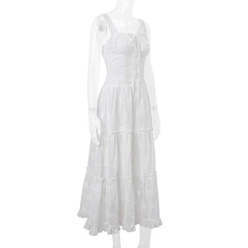 Seductive Backless Maxi Dress with Hollow Out Mesh and Ruched Halter Design Elegant Women's Summer Gown for Special Occasions