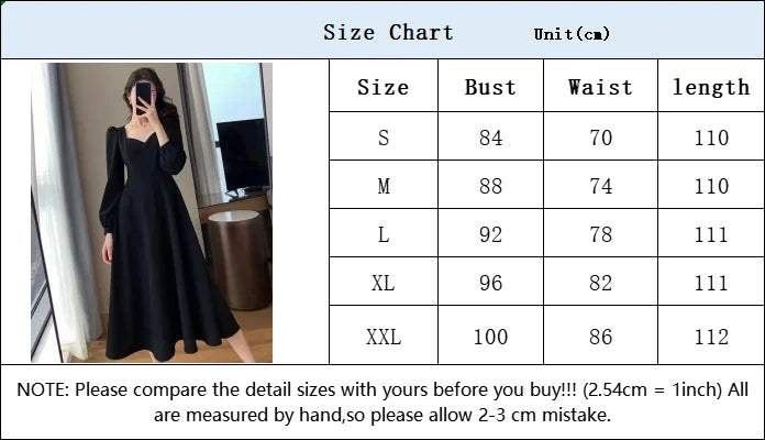 Elegant Long Puff Sleeve Solid Dress for Women with High Waist Fit Perfect for Wedding Guests Evening Parties and Special Occasions