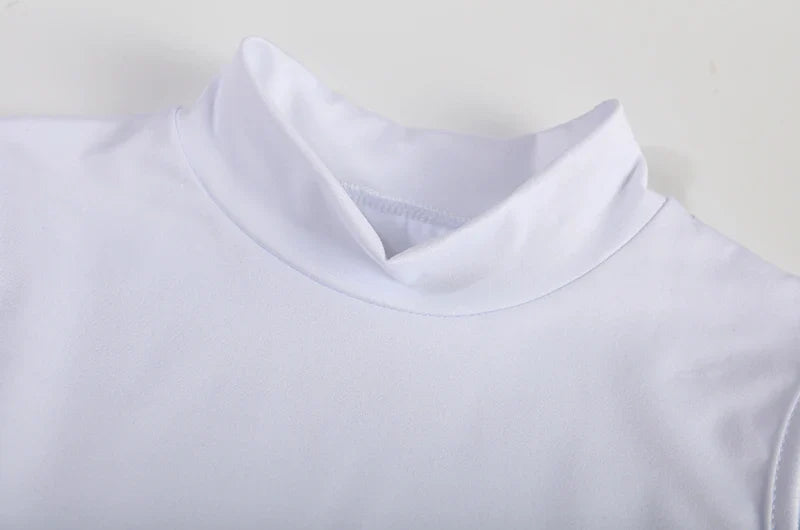 Chic Criss Cross Cut Out Dress with Sexy Bodycon Fit and Mock Neck Sleeveless Design for Elegant Women