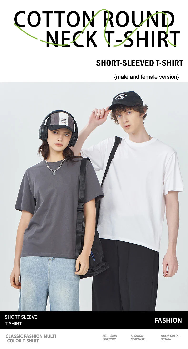 Oversized Cotton Women's T-Shirt with Soft Crewneck Lavender Print Short Sleeve Casual Streetwear Top