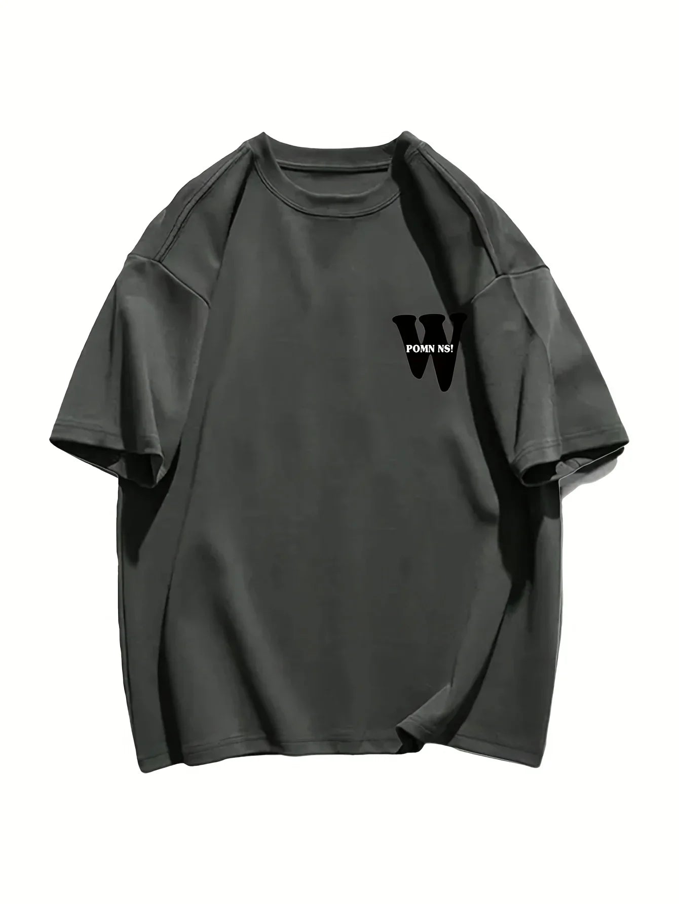 Stylish Korean Women's Cotton T-Shirt with Letter W Print Summer O-Neck Loose Fit Casual Tee in Multiple Colors