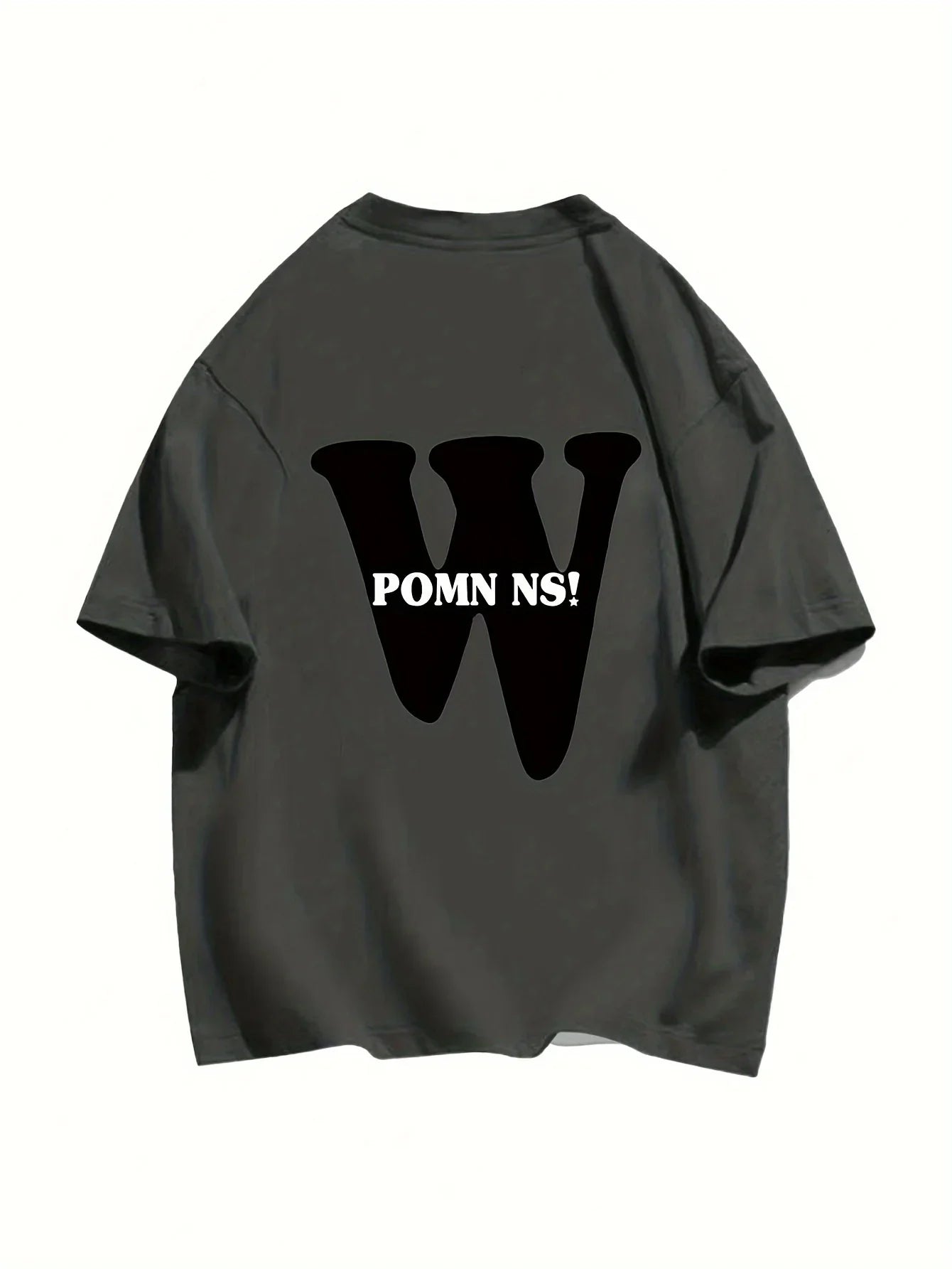 Stylish Korean Women's Cotton T-Shirt with Letter W Print Summer O-Neck Loose Fit Casual Tee in Multiple Colors