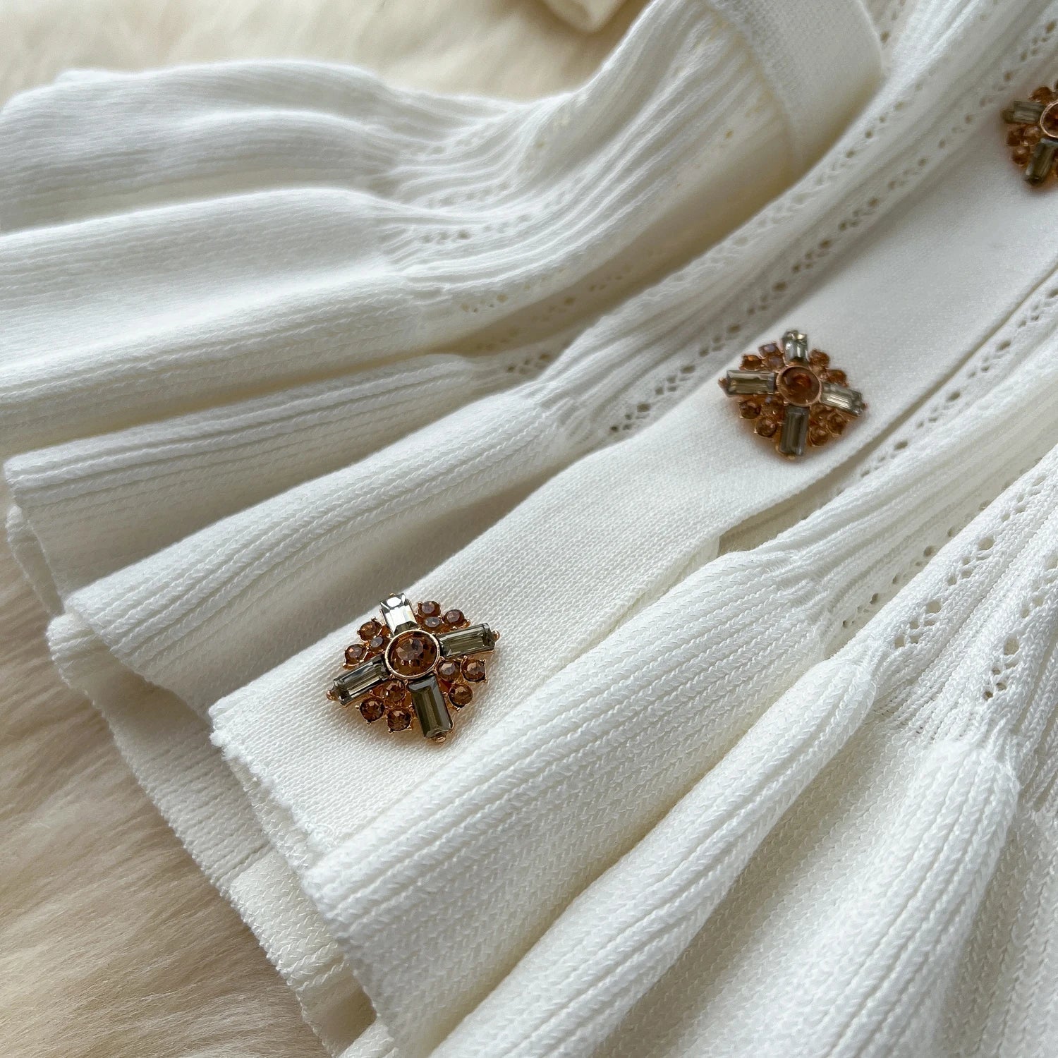 Elegant Women's Two Piece Set Featuring V-Neck Ruffled Knitted Top and Wrapped Hips Long Skirt Stylish and Comfortable Matching Outfit