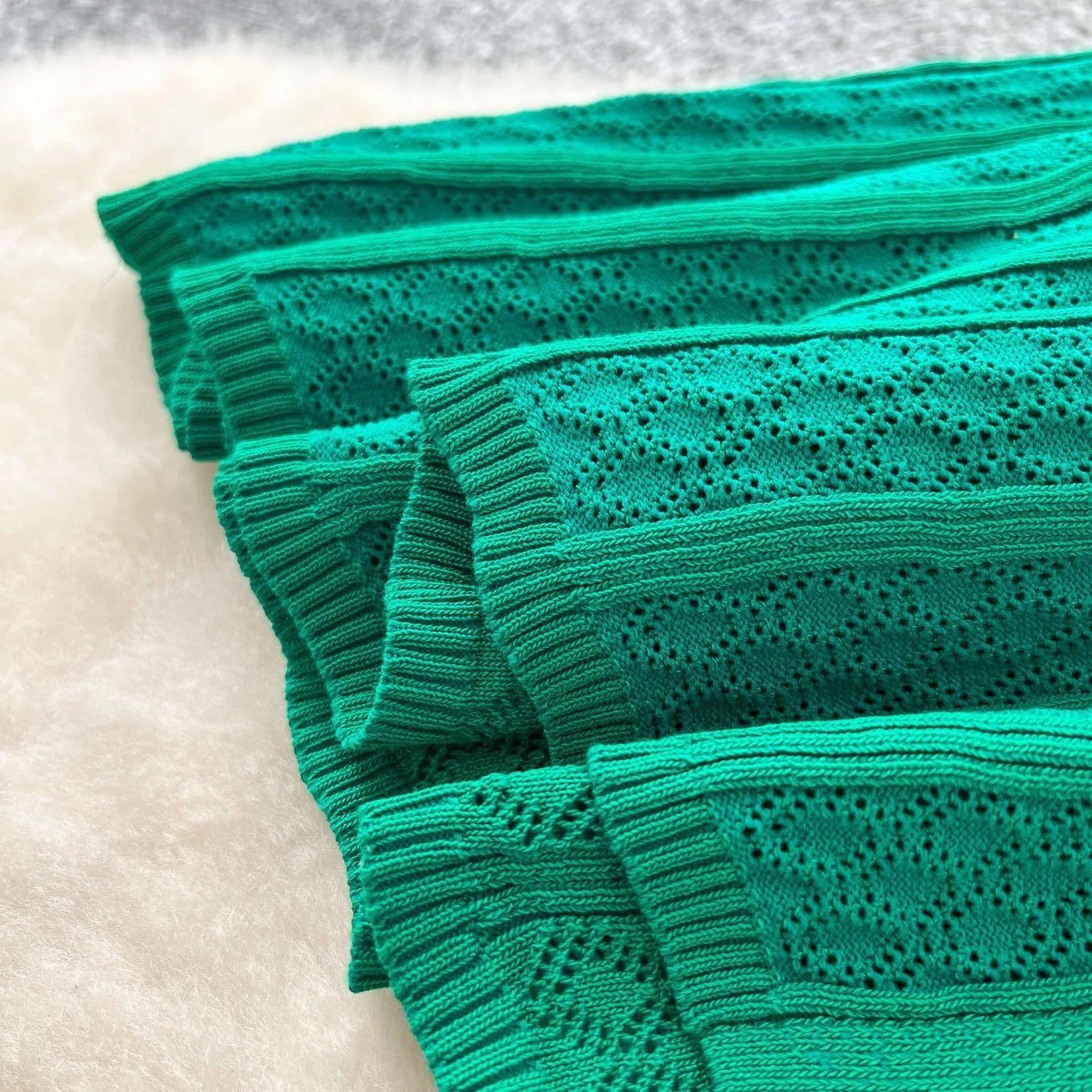 Elegant Patchwork Knitted Maxi Dress with Turn-down Collar and Shirt Design for Summer Ladies