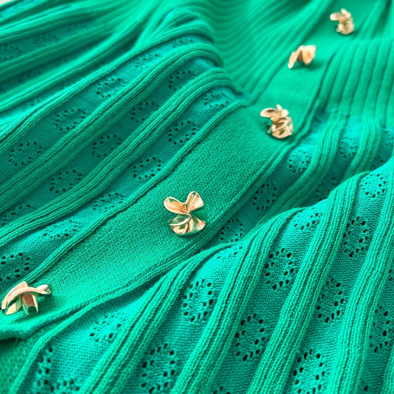 Elegant Patchwork Knitted Maxi Dress with Turn-down Collar and Shirt Design for Summer Ladies