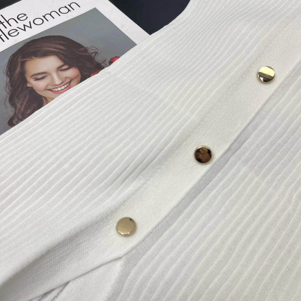 Chic Knit Maxi Dress for Women with Wrap Hips Elegant Embroidered Sweater Design for Office and Casual Wear