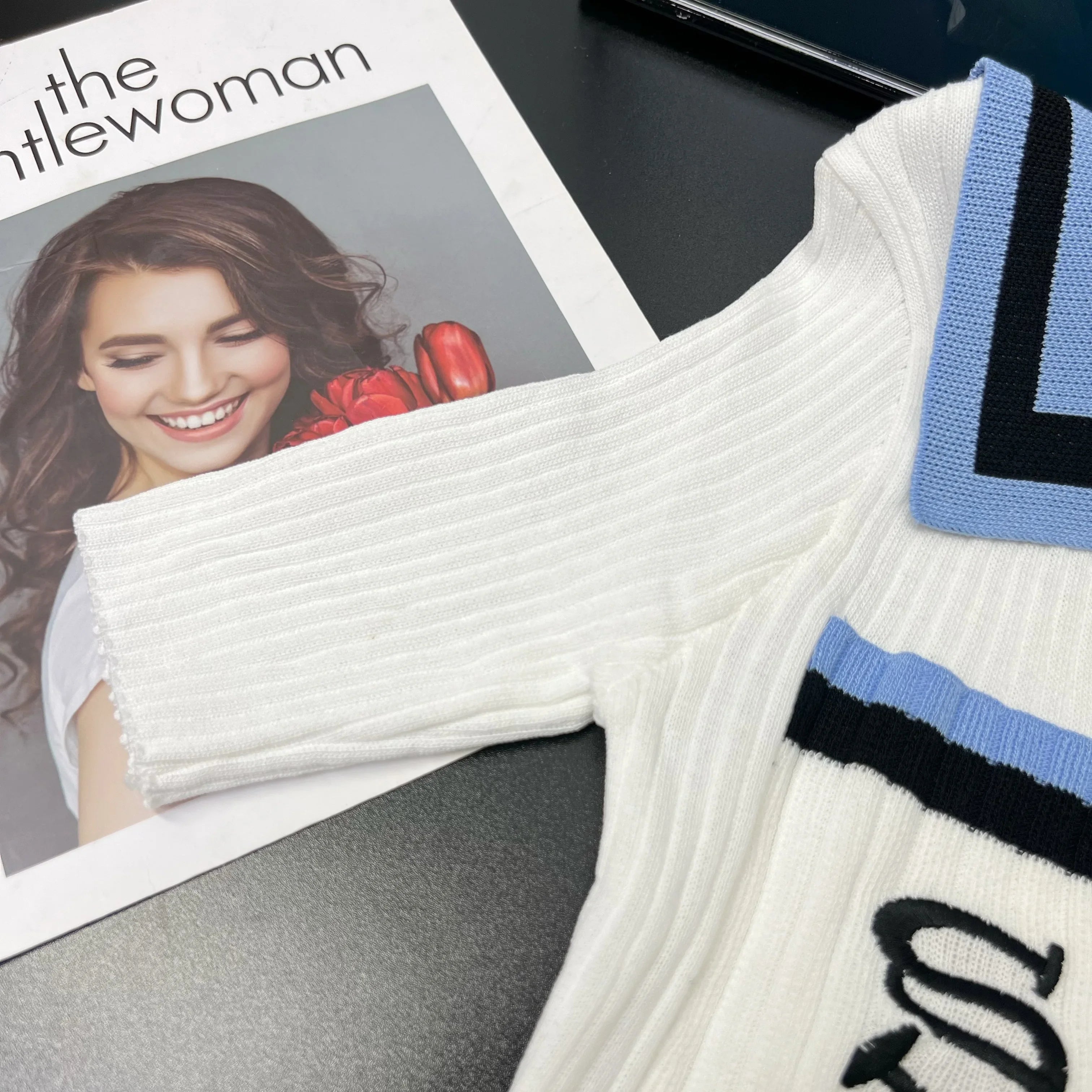 Chic Knit Maxi Dress for Women with Wrap Hips Elegant Embroidered Sweater Design for Office and Casual Wear