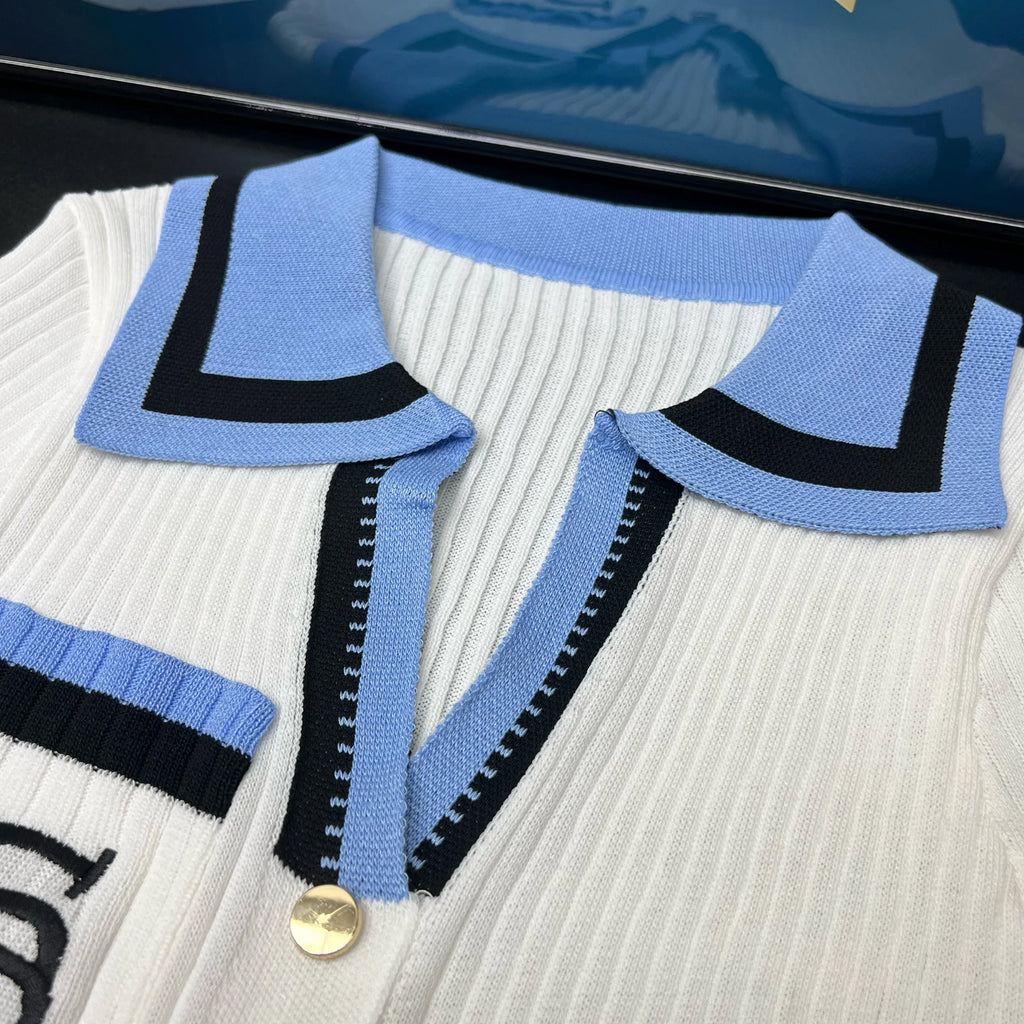 Chic Knit Maxi Dress for Women with Wrap Hips Elegant Embroidered Sweater Design for Office and Casual Wear