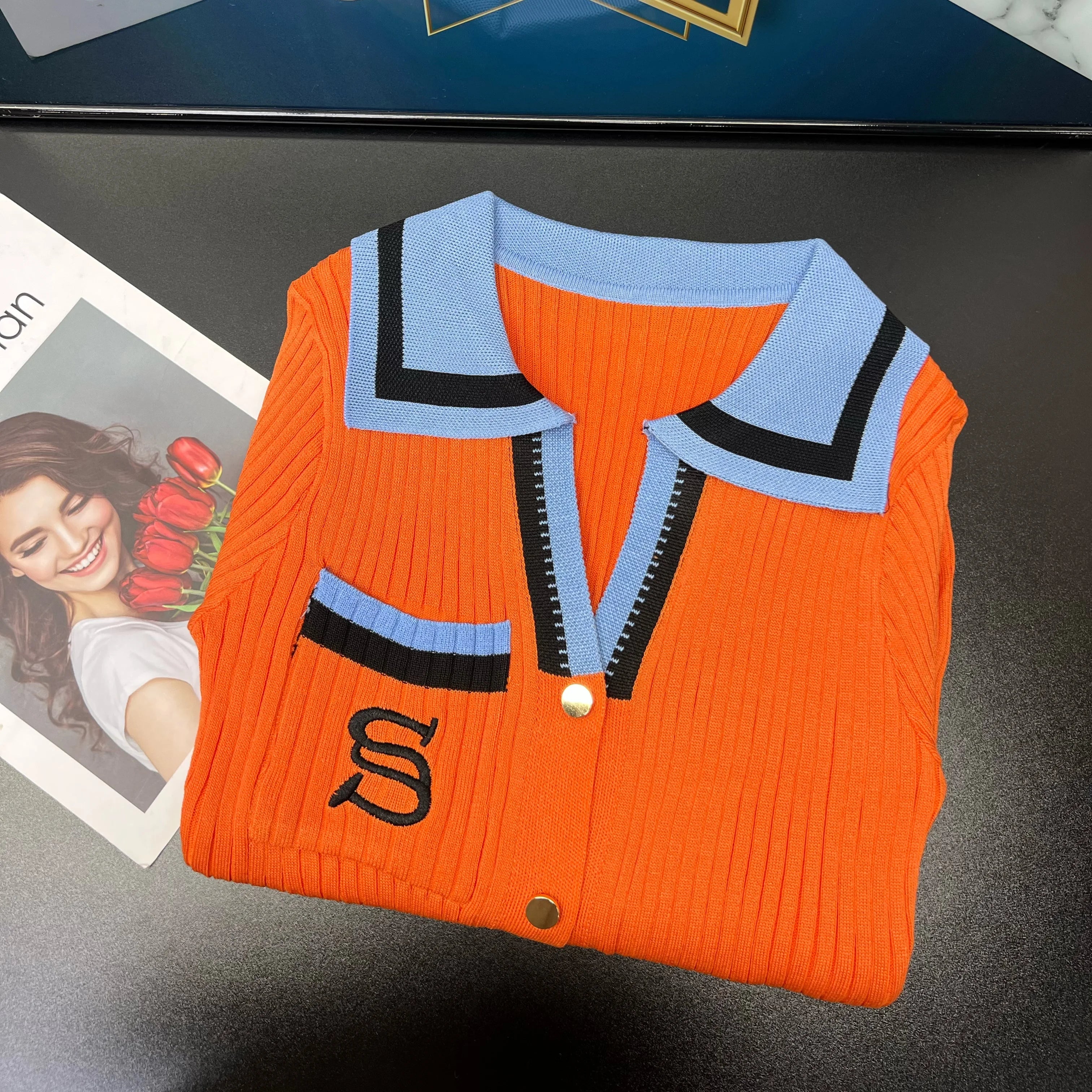 Chic Knit Maxi Dress for Women with Wrap Hips Elegant Embroidered Sweater Design for Office and Casual Wear