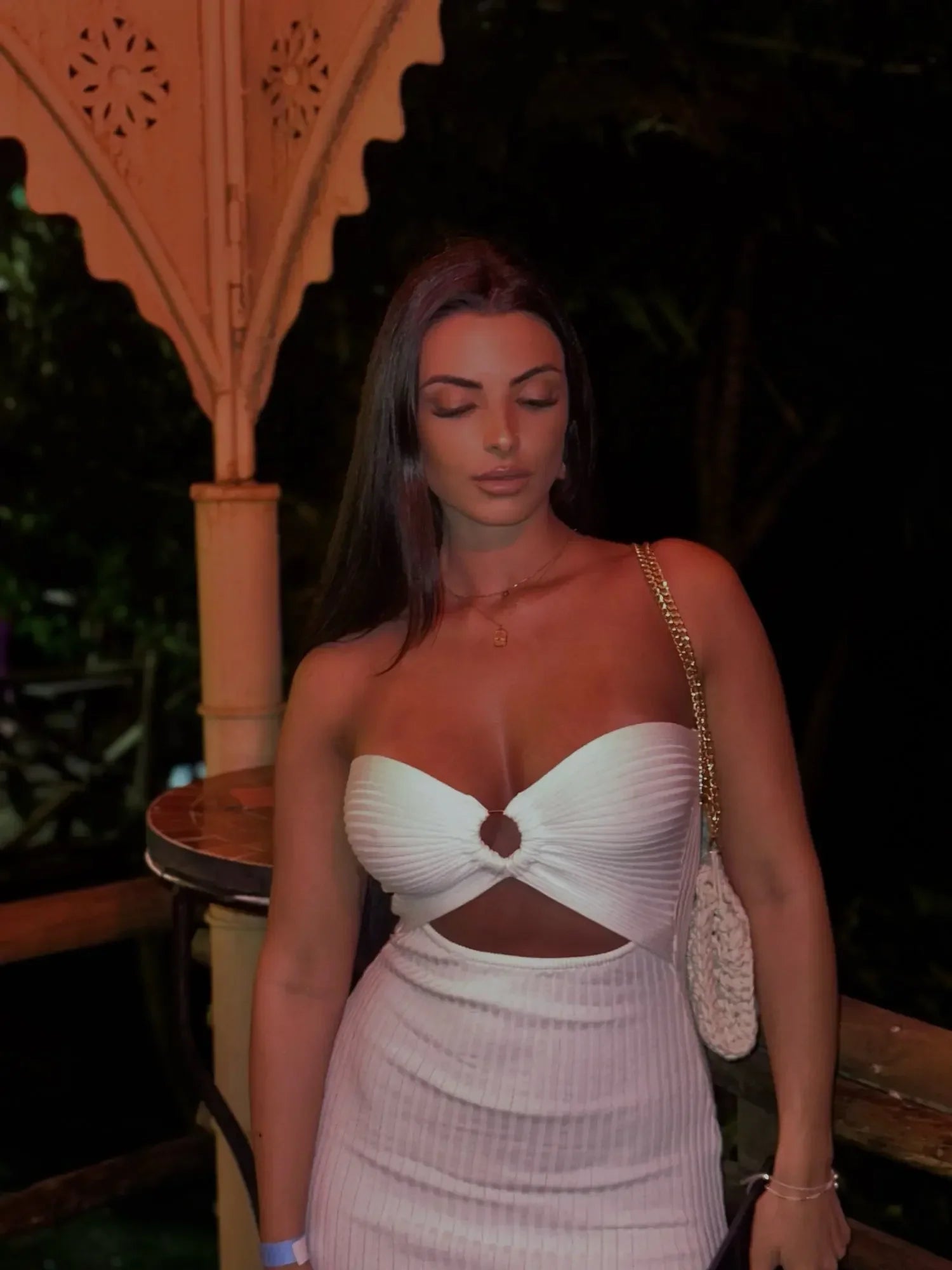 Chic Sexy Knitted Summer Dress with Hips Split Bodycon Fit for Women Elegant Party and Streetwear Outfits