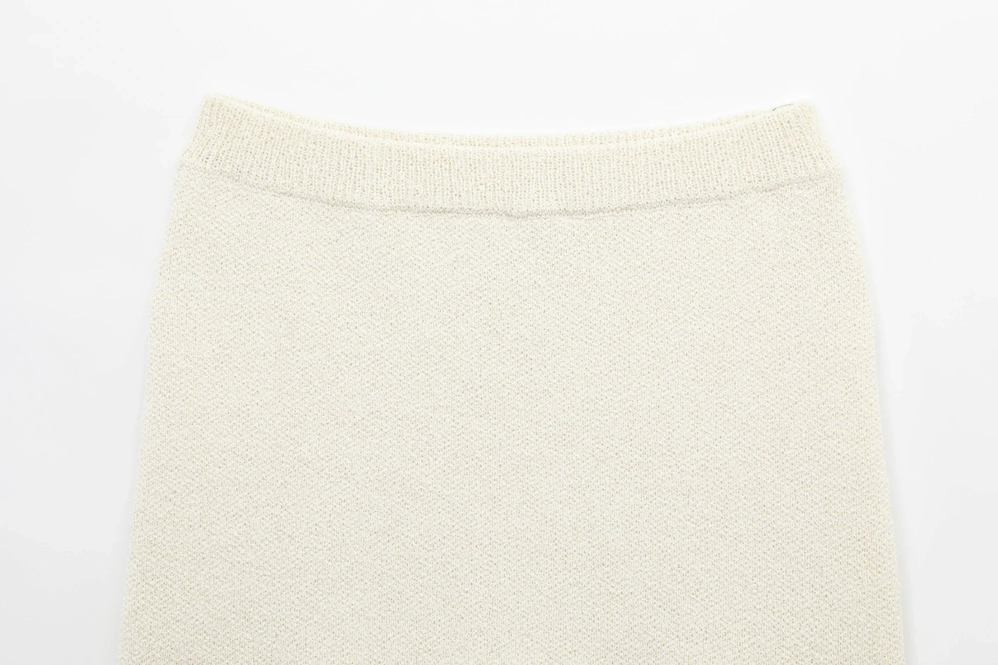 Women's Spring Knitted Short-Sleeved Jacket and Skirt Set with Bow Accent and Round Neck