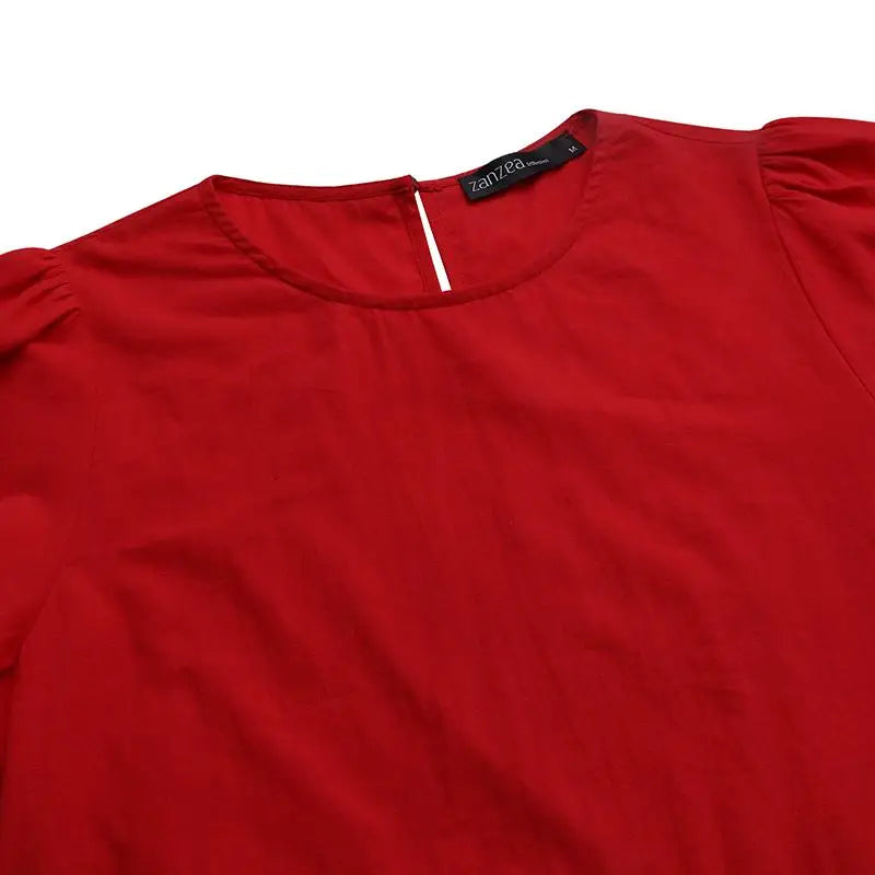 Elegant Solid Women's Summer Maxi Dress with Short Sleeves and O-Neck, Casual Loose Fit with Pockets for Family, Parties, and Holidays