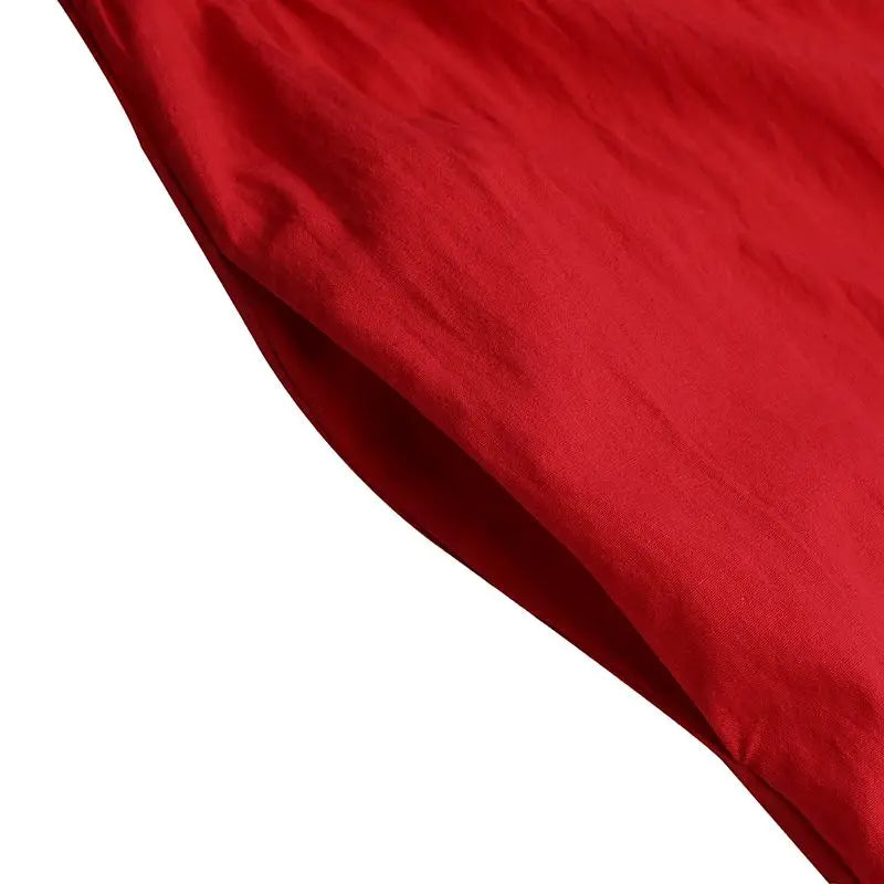 Elegant Solid Women's Summer Maxi Dress with Short Sleeves and O-Neck, Casual Loose Fit with Pockets for Family, Parties, and Holidays