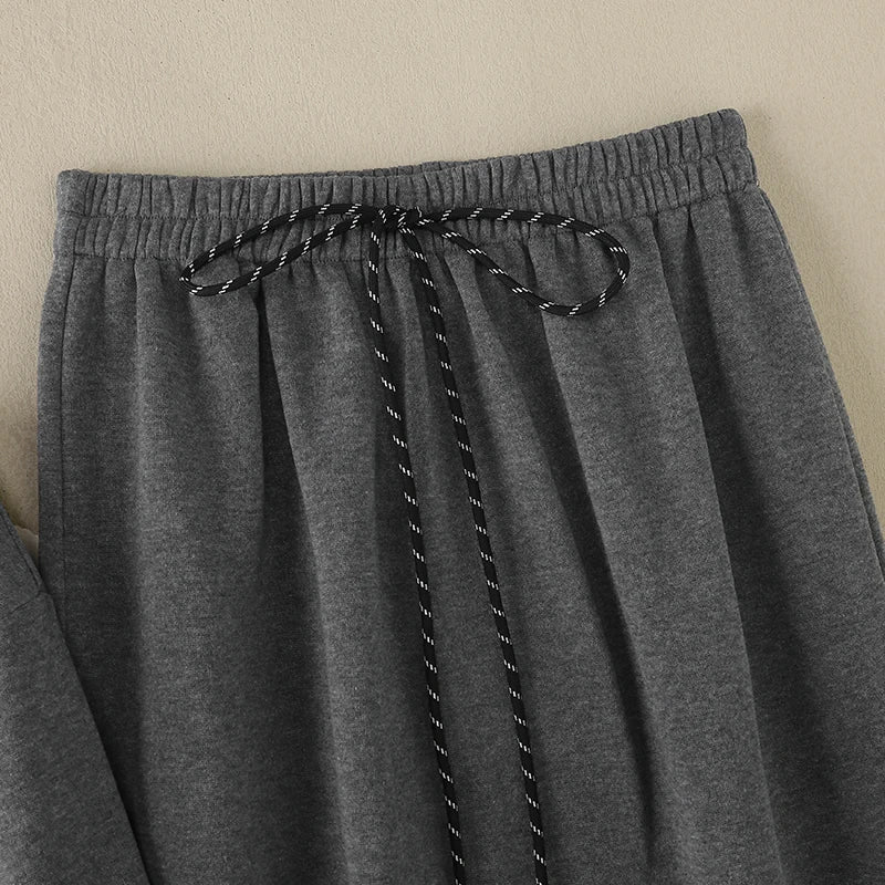 Casual Women Striped Midi Skirt and Sweatshirt Set Long Sleeve Turn-Down Collar Stretchable Top with Elastic Waist Skirt for Daily Office and Travel Wear