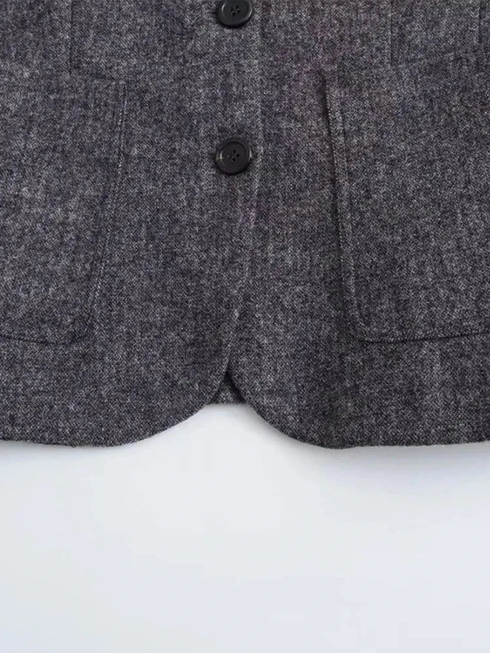 Women's Casual Commuter Two-Piece Suit Set with Single-Breasted Blazer and High-Waisted A-Line Skirt for Autumn and Winter