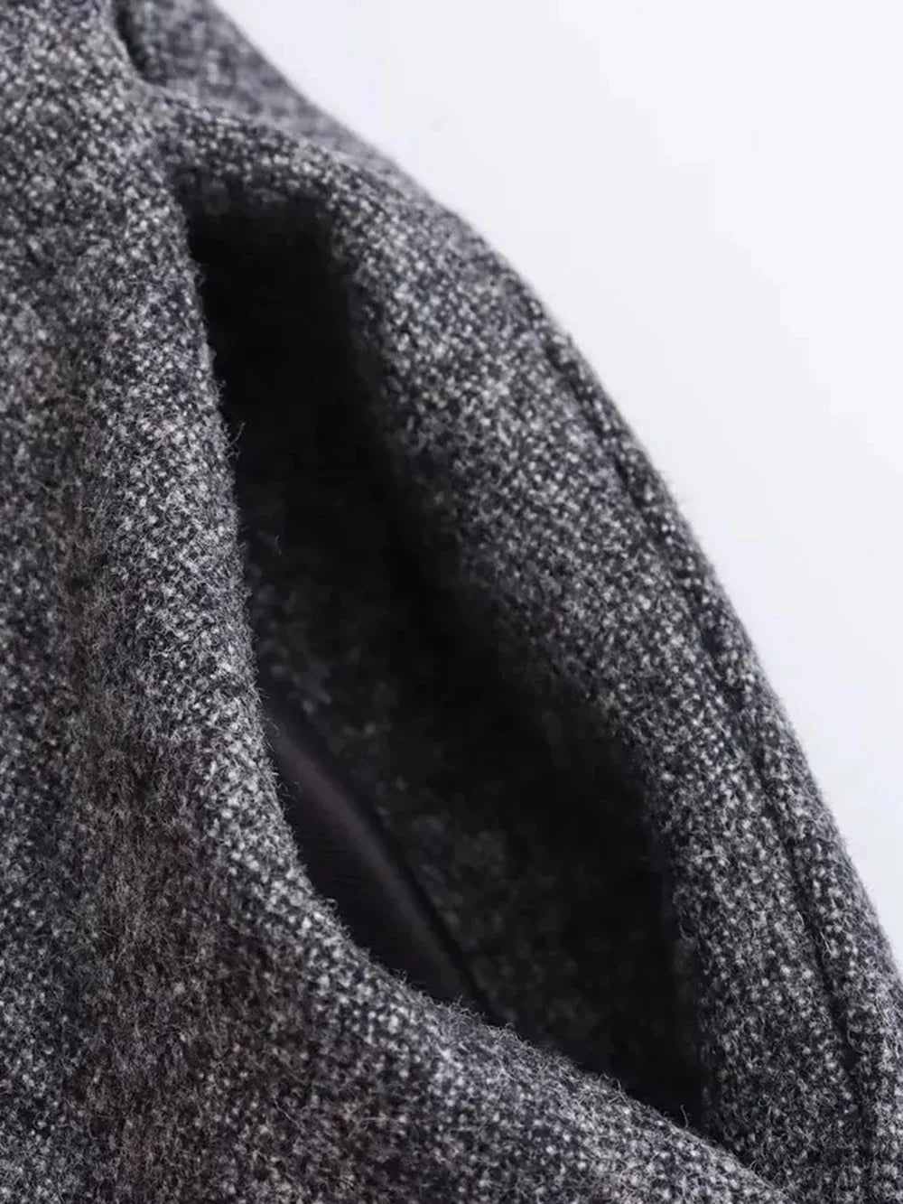 Women's Casual Commuter Two-Piece Suit Set with Single-Breasted Blazer and High-Waisted A-Line Skirt for Autumn and Winter