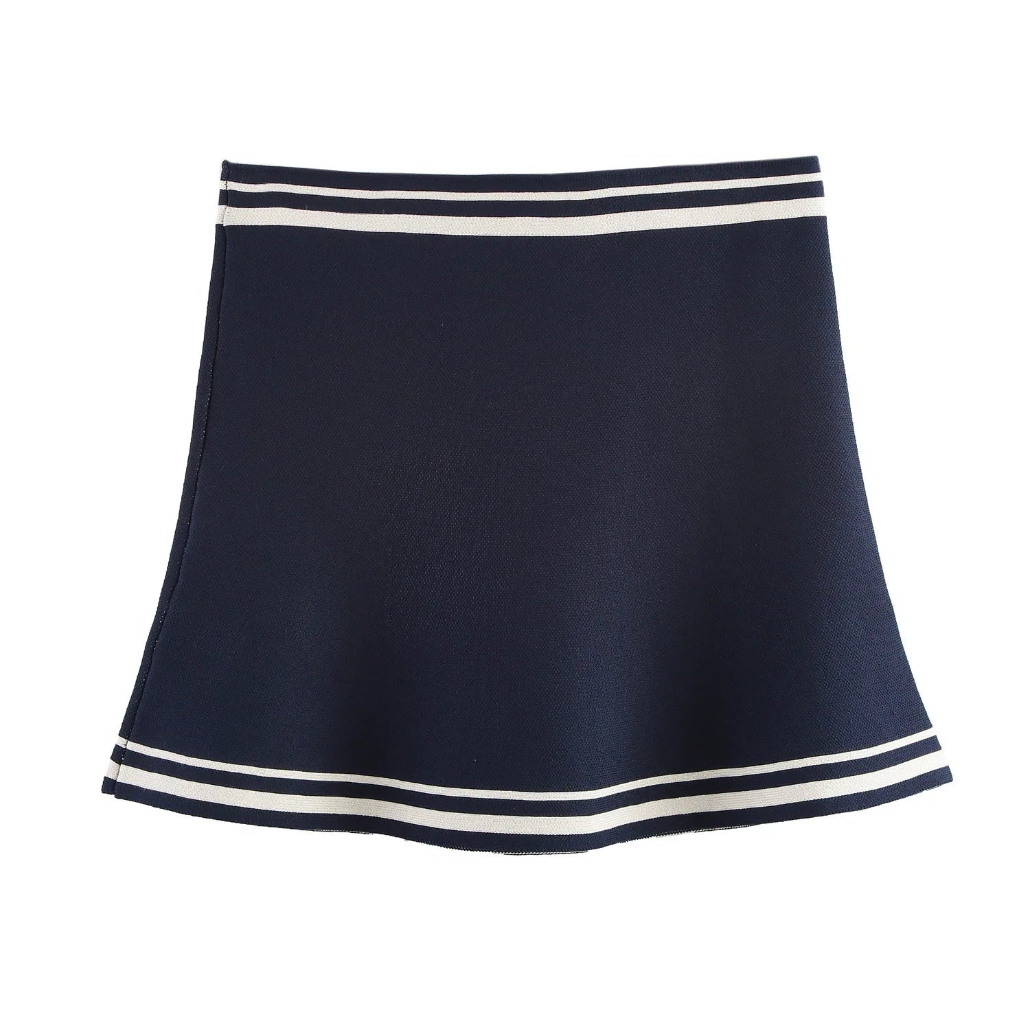 Women's Loose Knitted Blazer and High Waist A-Line Skirt Set with Lapel Double Breasted Pocket Jacket Chic Spring Suit