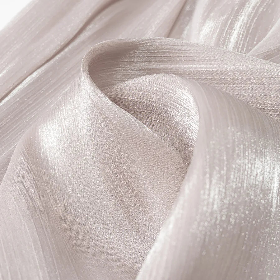 Metallic Lace-Up V-Neck Long Sleeve Top and Rear Zipper Mini Skirt Set for Women Chic Short Skirt Suit for Spring and Summer