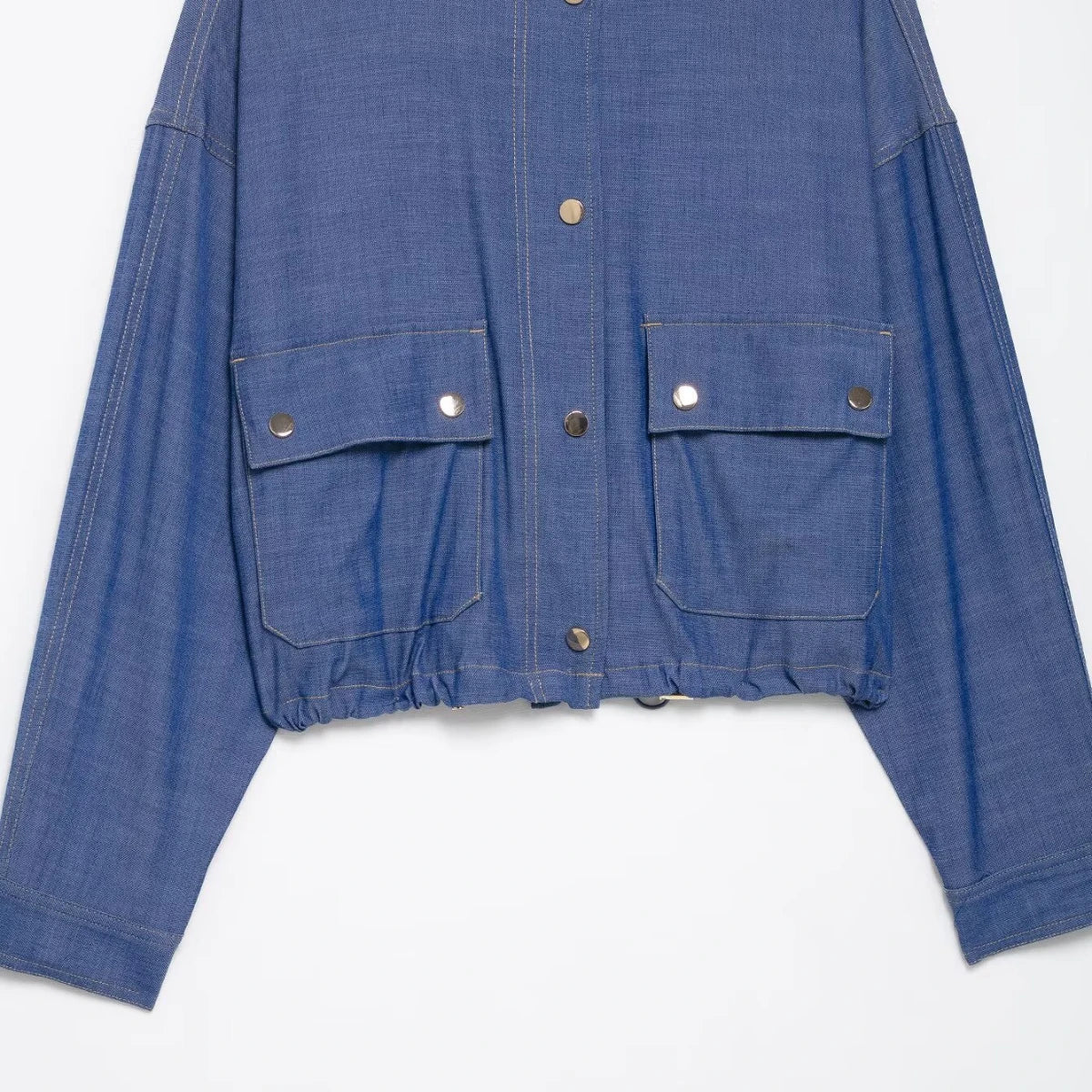 Women's Pilot Jacket and Skirt Set with Round Neck Long Sleeve Top, Belted Waist, Side Zipper Midi Skirt, Casual Chic Spring Summer Outfit