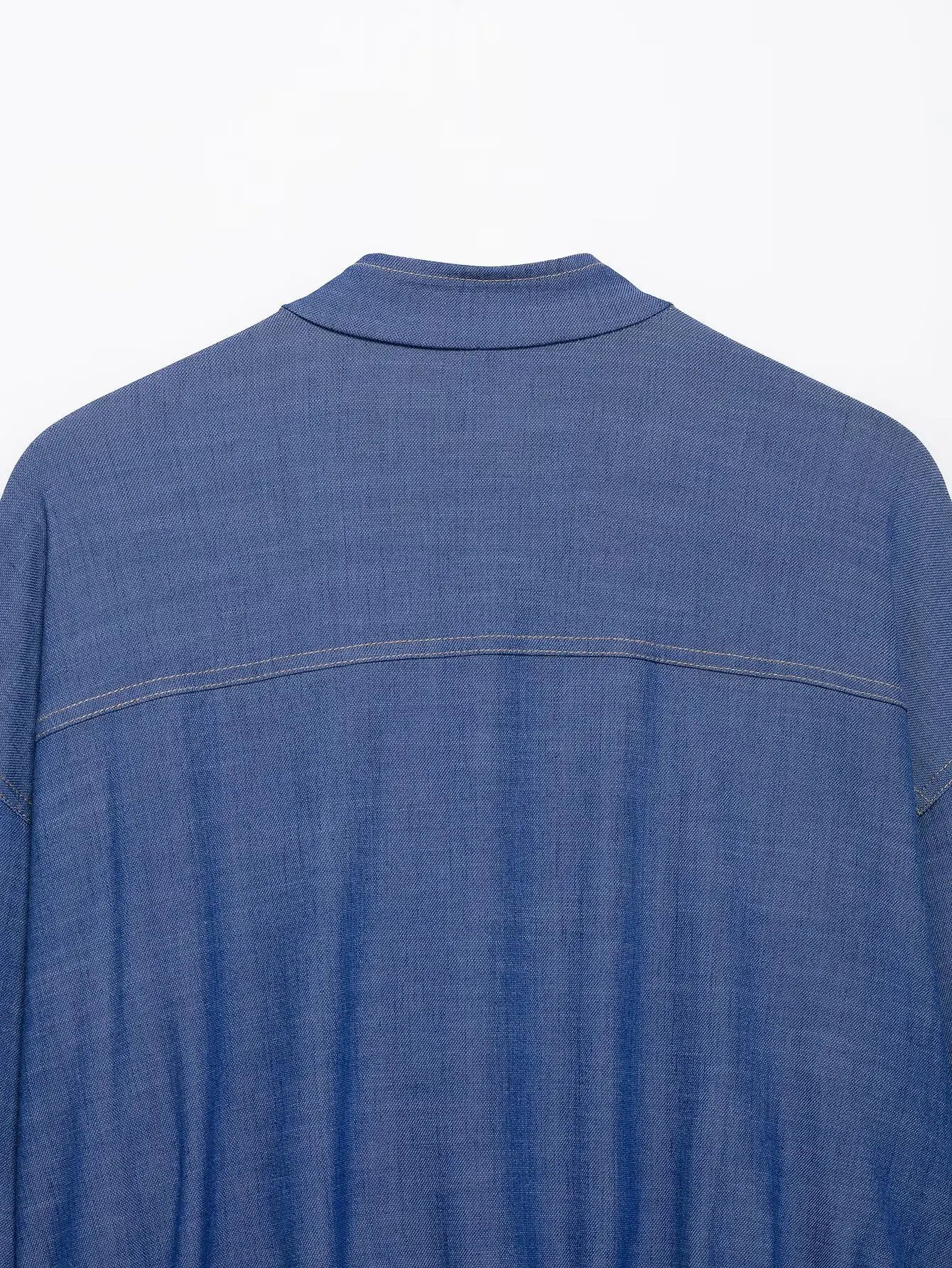 Women's Pilot Jacket and Skirt Set with Round Neck Long Sleeve Top, Belted Waist, Side Zipper Midi Skirt, Casual Chic Spring Summer Outfit