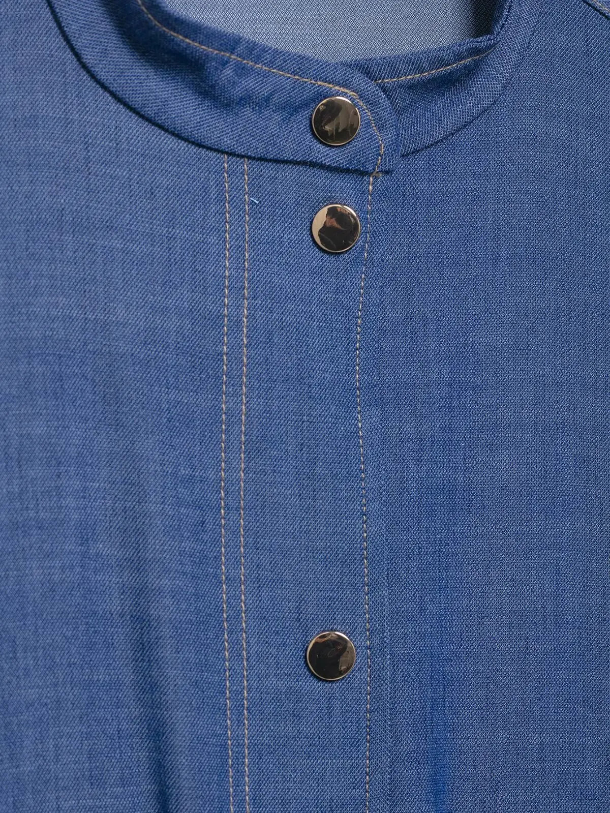 Women's Pilot Jacket and Skirt Set with Round Neck Long Sleeve Top, Belted Waist, Side Zipper Midi Skirt, Casual Chic Spring Summer Outfit