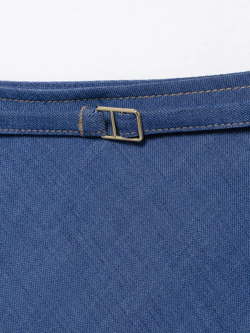 Women's Pilot Jacket and Skirt Set with Round Neck Long Sleeve Top, Belted Waist, Side Zipper Midi Skirt, Casual Chic Spring Summer Outfit